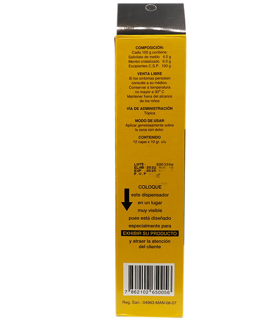MENTOL CHINO UNGx4GR/6GRx12
