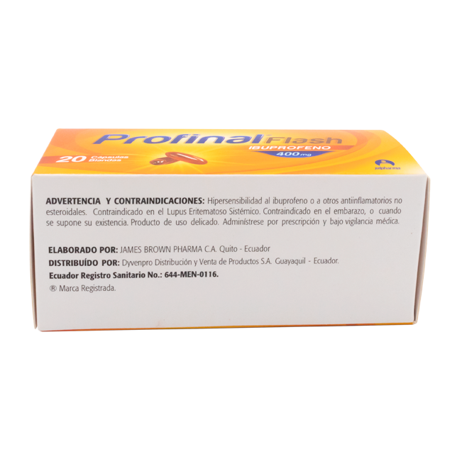 PROFINAL FLASH CAP-BLANx400MGx20