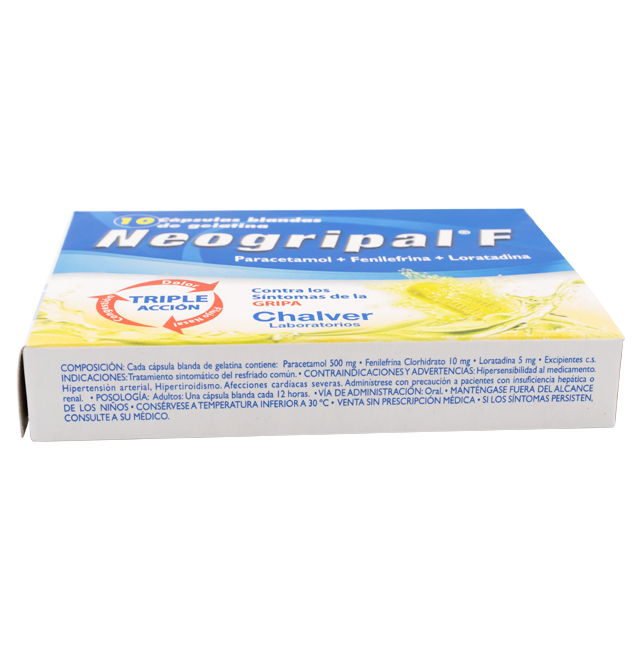 NEOGRIPAL F CAP-BLANx500/10/5MGx10