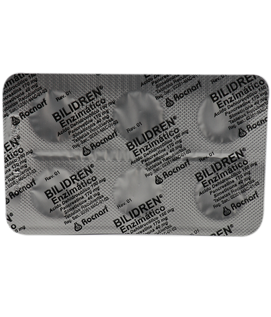 BILIDREN ENZIMATICO TABx170/40/150MGx30