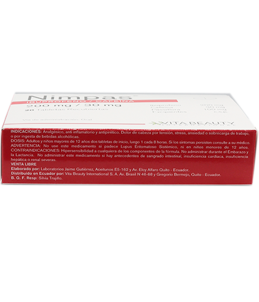 NIMPAS TAB-RECx200/30/100MGx20
