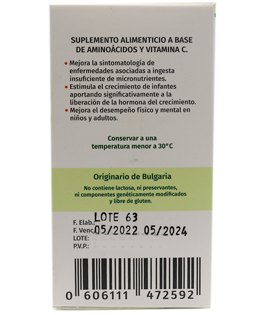 BIOCRECIMIENTO KIDS+ZINC CAPx650MGx30