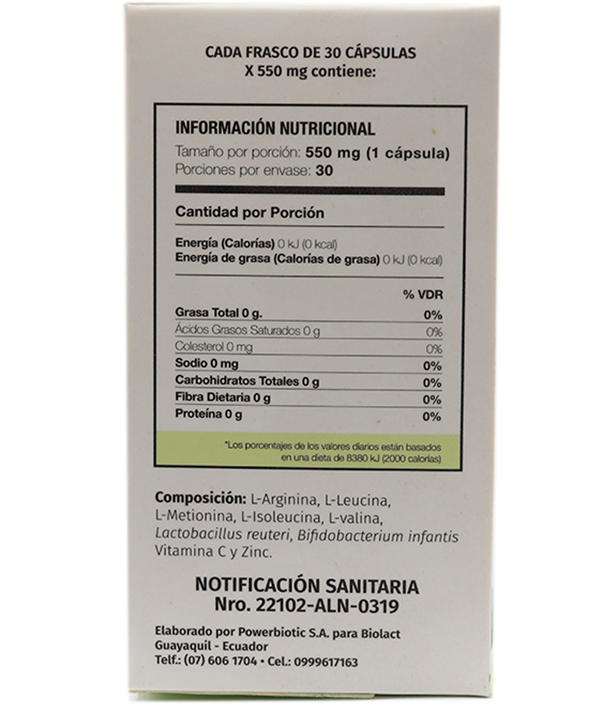 BIOCRECIMIENTO KIDS+ZINC CAPx650MGx30
