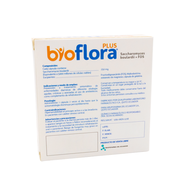 BIOFLORA PLUS CAPx250MGx12