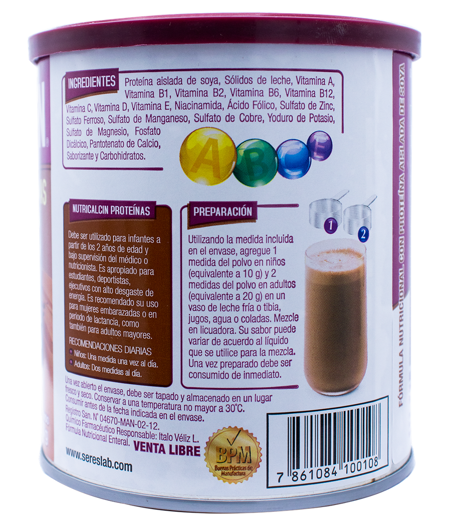 NUTRICALCIN CHOCOLATE POL-SOL-ORALx400GR