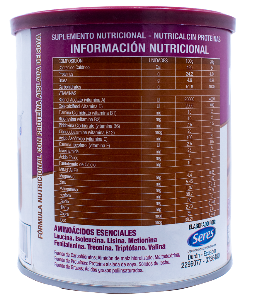 NUTRICALCIN CHOCOLATE POL-SOL-ORALx400GR