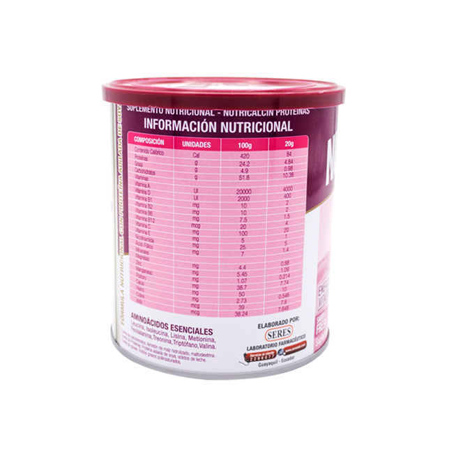 NUTRICALCIN FRESA POL-SOL-ORALx400GR