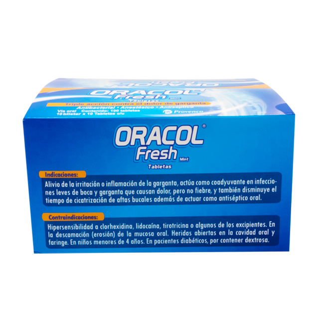 ORACOL FRESH TABx5/15/1MGx100