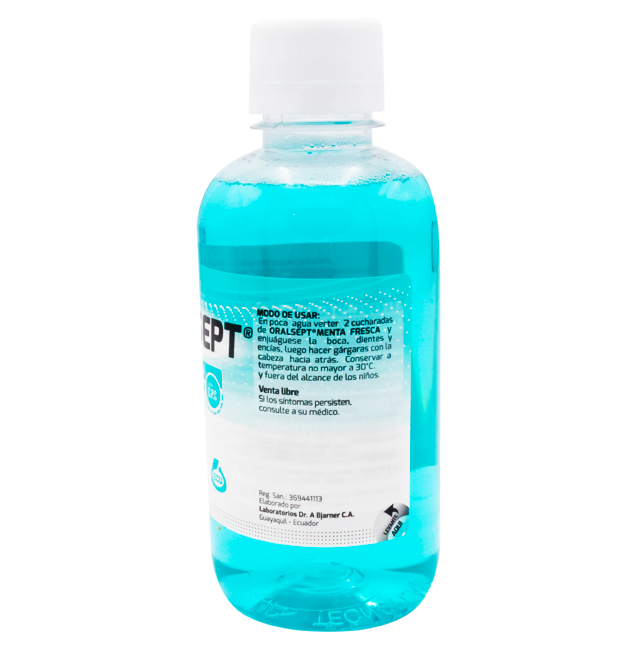 ORALSEPT-MENTA SOL-ORALx25/500/45/30/20/150/20MG/5MLx240ML