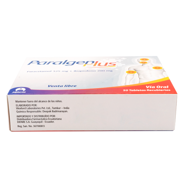 PARALGEN PLUS TAB-RECx325/200MGx20