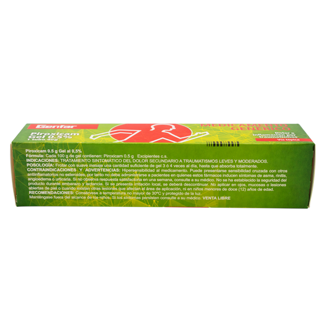 PIROXICAM GELx500MGx1LGENF