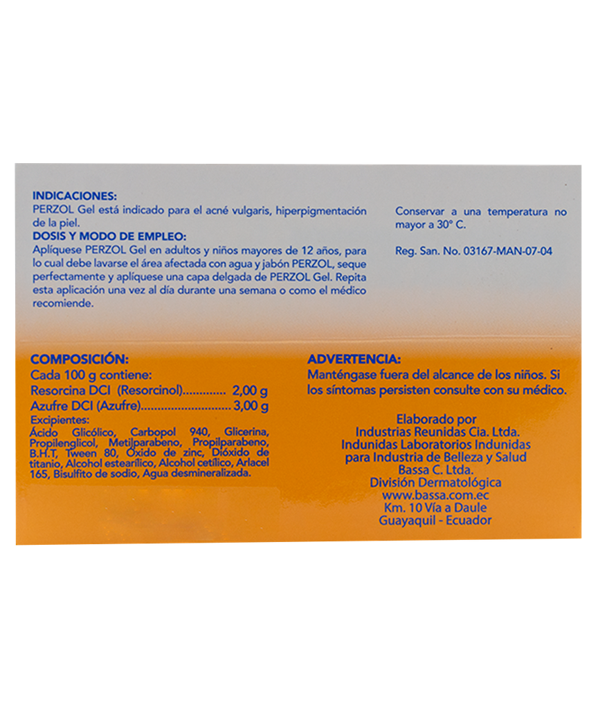 PERZOL GELx2/3%x30GR