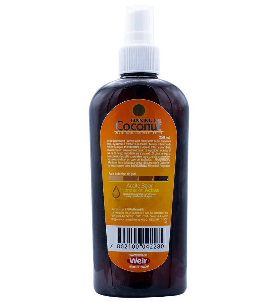 BRONCEAD COCONUT WEIR ACEITEx250ML