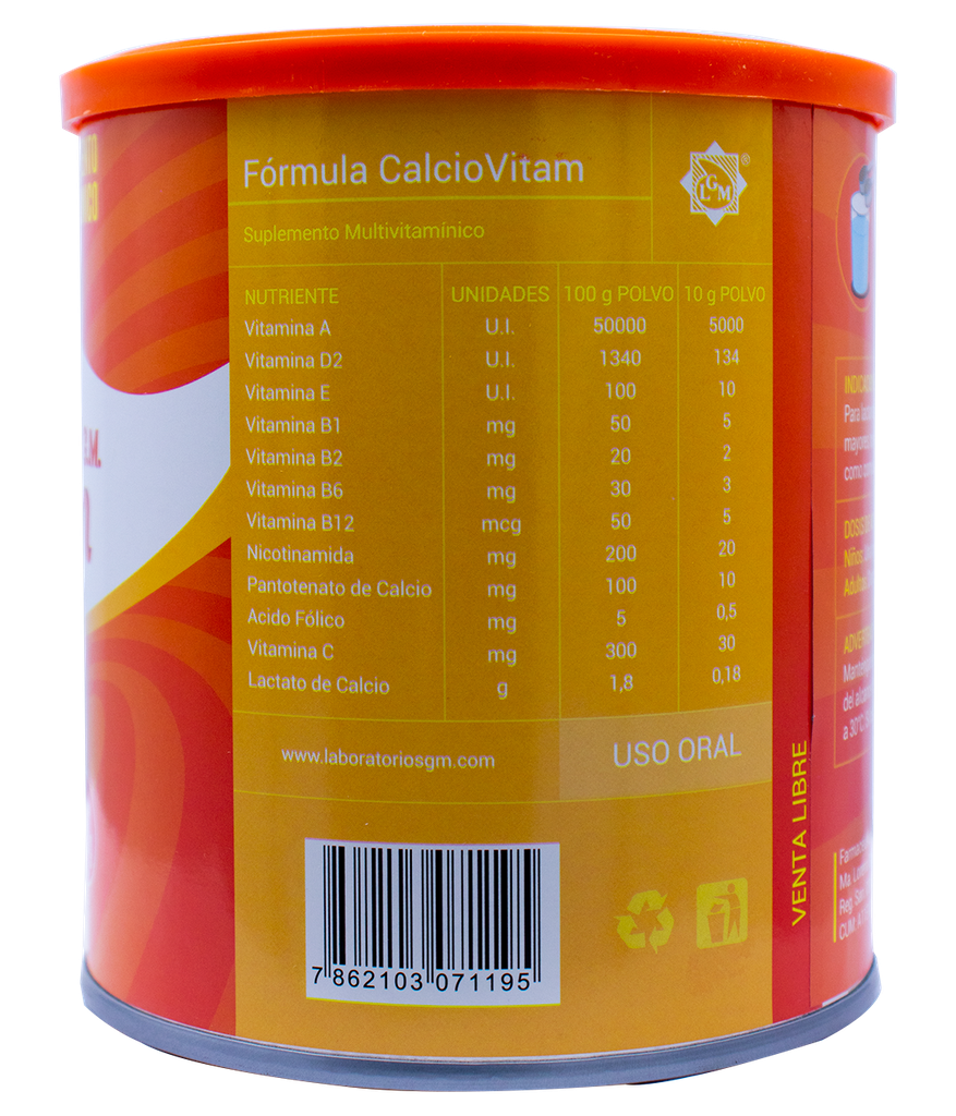 CALCIO VITAM VAINI POL-SOL-ORALx400GR