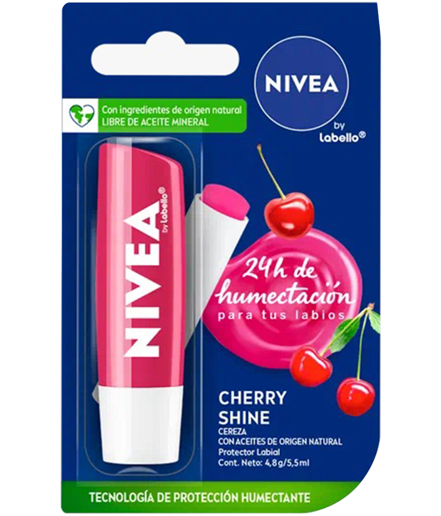 PROT-LABIAL NIVEA CHERRY SHINEx4.8GR