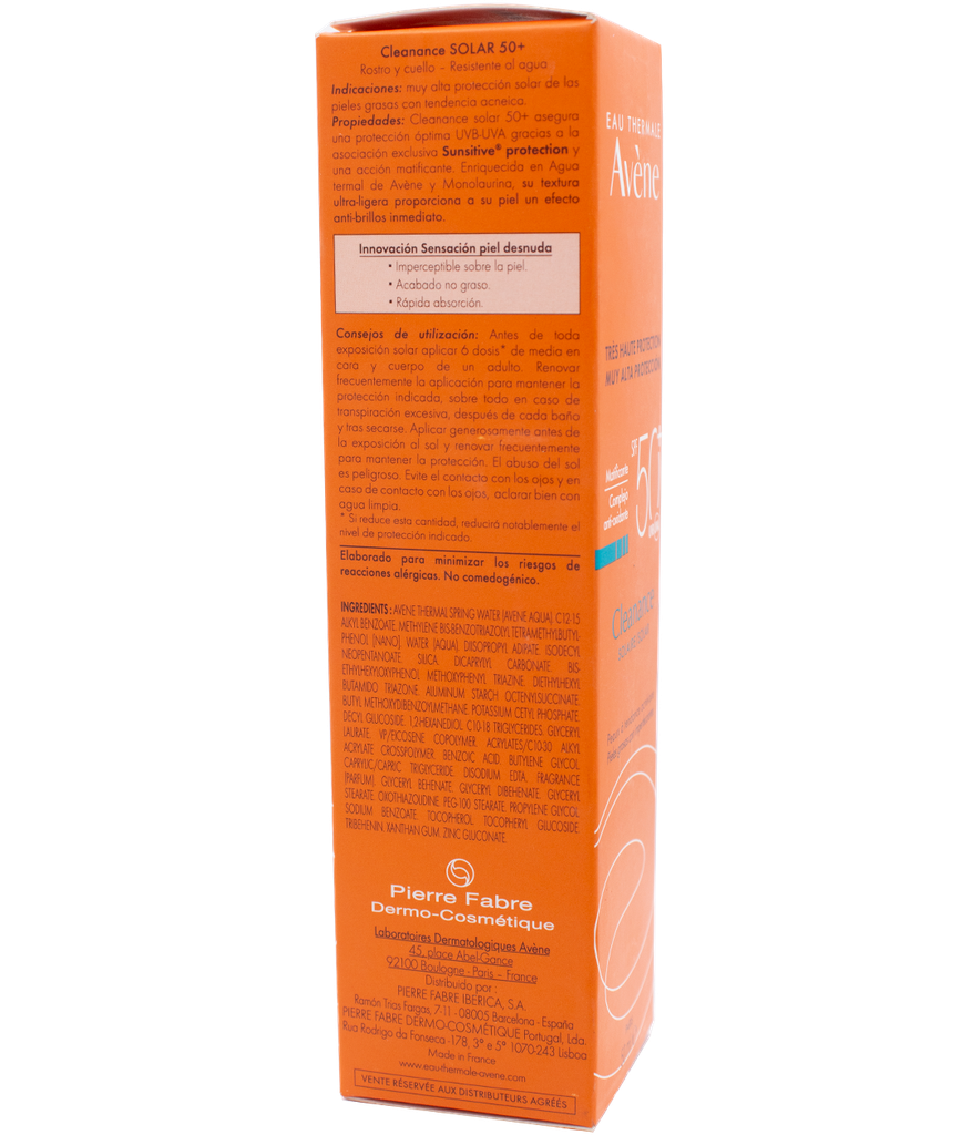 PROT-SOLAR AVENE CLEANANCE SPF50x50ML
