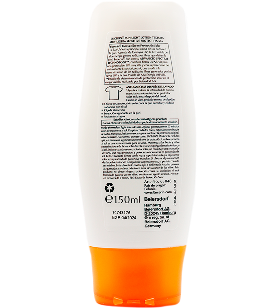 PROT-SOLAR EUCERIN SENSIT-PROTECT FPS50x150ML