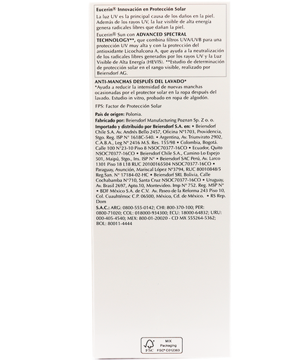 PROTECTOR SOLAR EUCERIN SENSITIVE PROTECT FPS50 150ML 