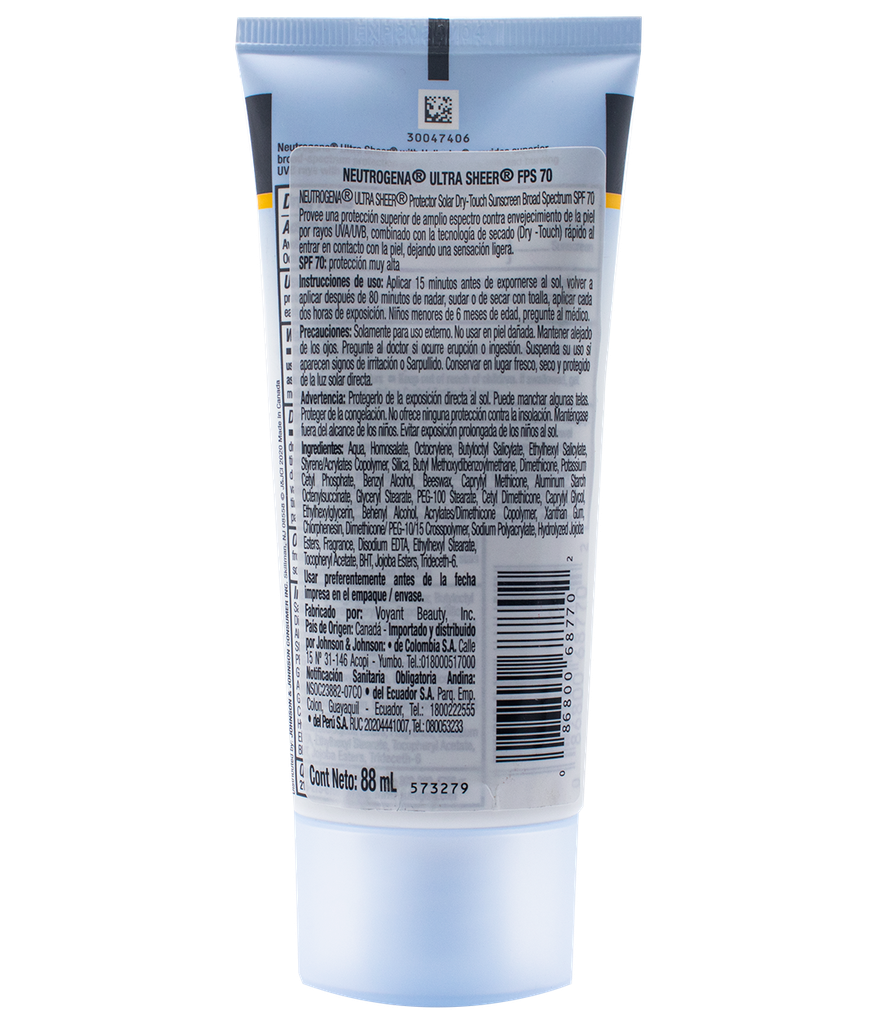 PROT-SOLAR NEUTROGENA ULT-SHEER SPF70x88ML