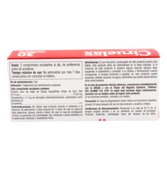 CIRUELAX MINITABS COM-RECx75MGx30