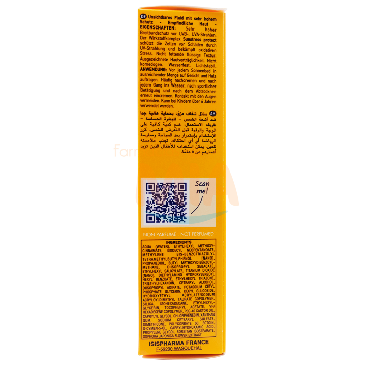 PROT-SOLAR UVEBLOCK SPF50+ FLUIDO INV-x40ML