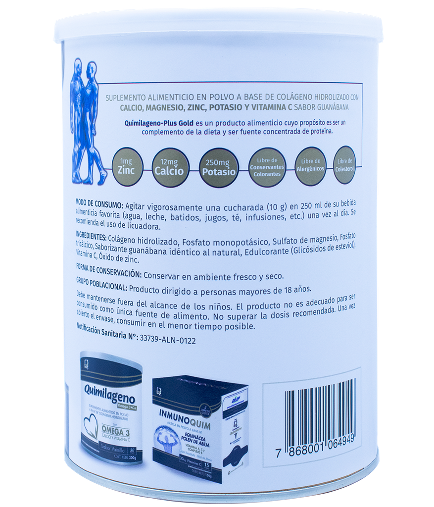 QUIMILAGENO PLUS GOLD LATAx300GR