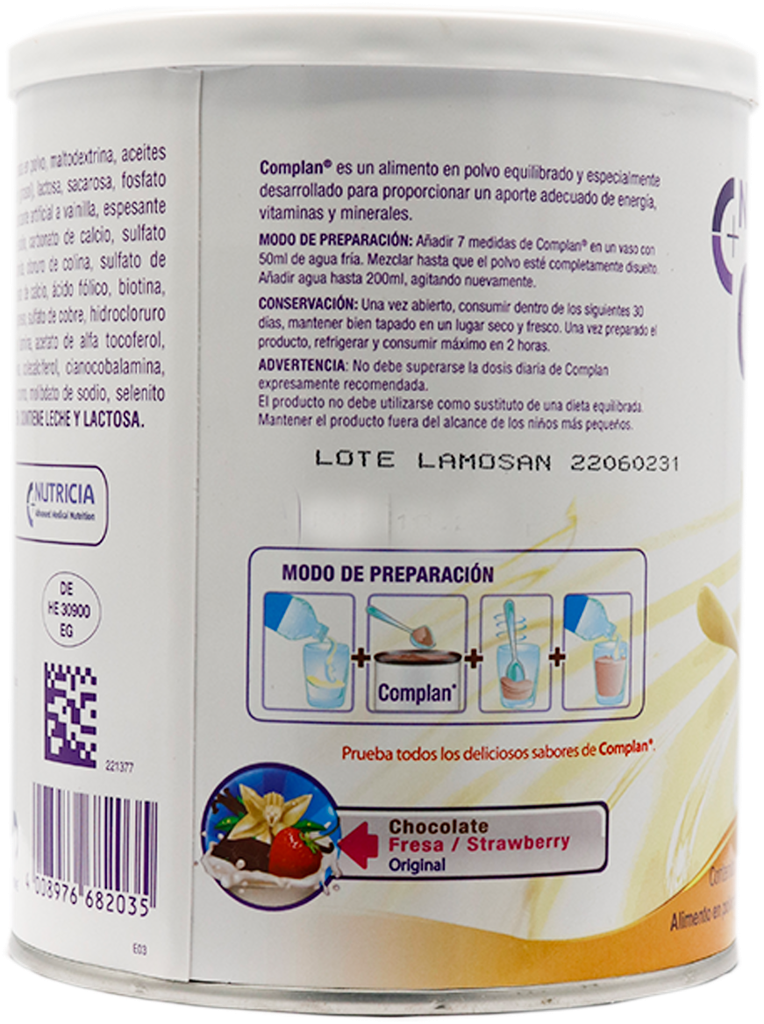COMPLAN VANILLA LATAx400GR