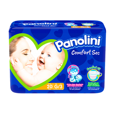 PAÑAL PANOLINI COMFORT SEC ETAPA 3 Gx20