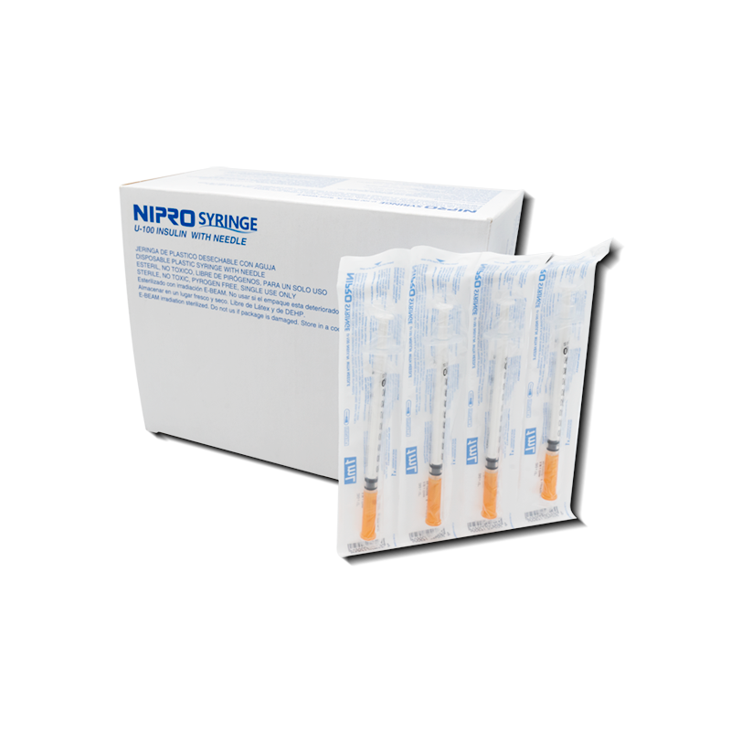 JERINGA NIPRO INSULINA 1ML/27Gx1/2"x100