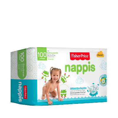 PAÑAL NAPPIS FISHER-P XGx100