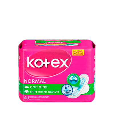 TOALLA HIG KOTEX NORMAL MAXI C-ALASx40