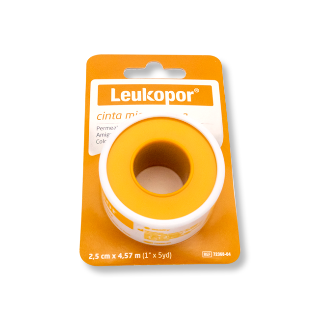 CINTA MICROP LEUKOPOR PIEL 2.5CMx4.57M REF.72368-04