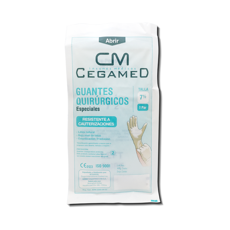 GUANTE QUIRUR CEGA ESPECIAL#7.5