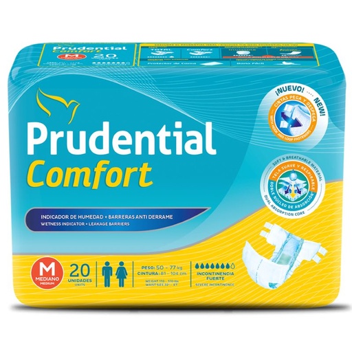 PAÑAL PRUDENTIAL COMFORT T-Mx20