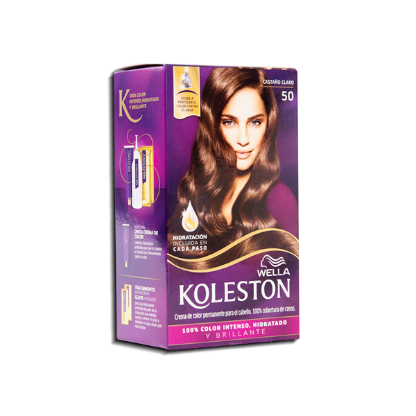 TINTE KOLESTON CREMA#50 CASTAÑO CLARO KIT