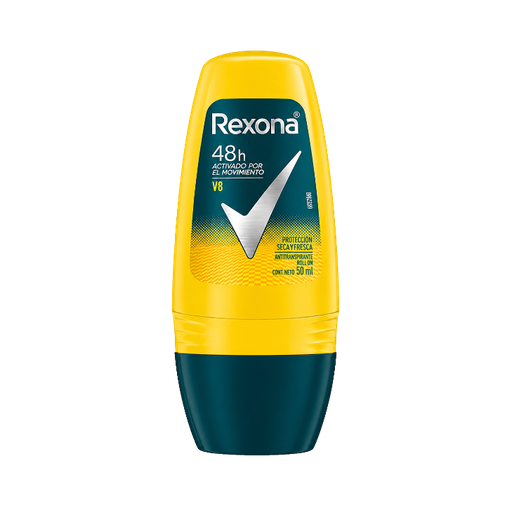 DESODORANTE REXONA MEN V8 ROLLON 50ML