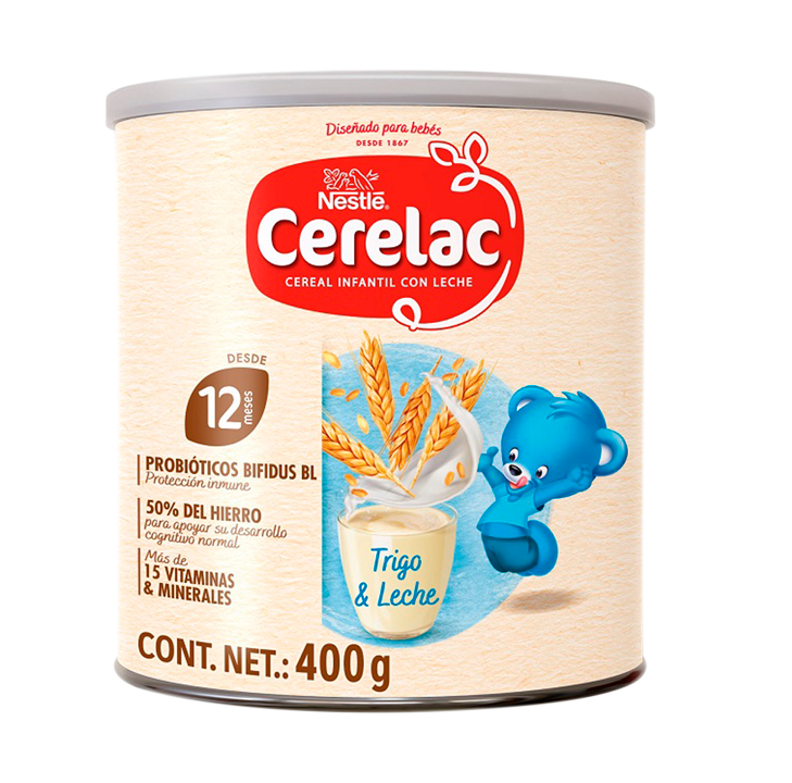 CEREAL CERELAC TRIGO-LECHE LATAx400GR