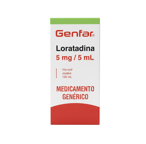 LORATADINA JARABE 5MG/5ML GENFAR