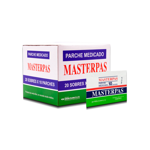 MASTERPAS PARCHE TRANSDERMICO 36.3/29.9/15.6/0.7/1.2MG