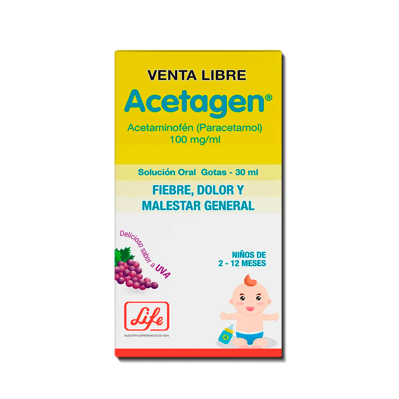 ACETAGEN SOL-ORALx100MG/MLx30ML
