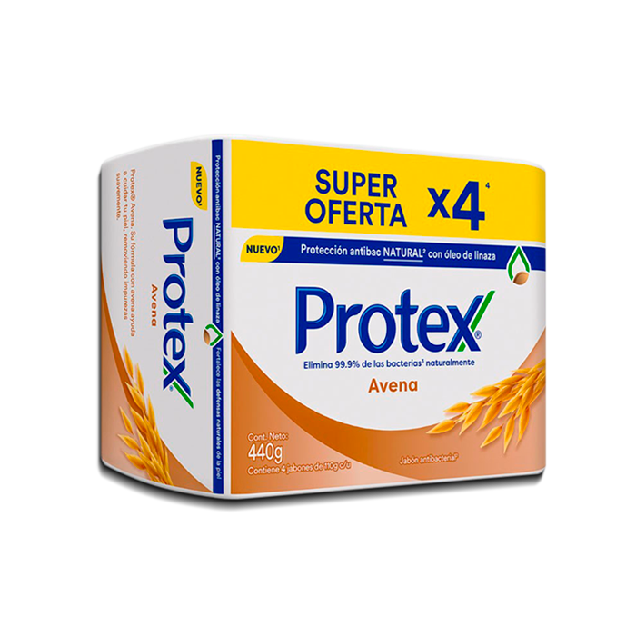 JABON PROTEX AVENA BARRAx110GRx4