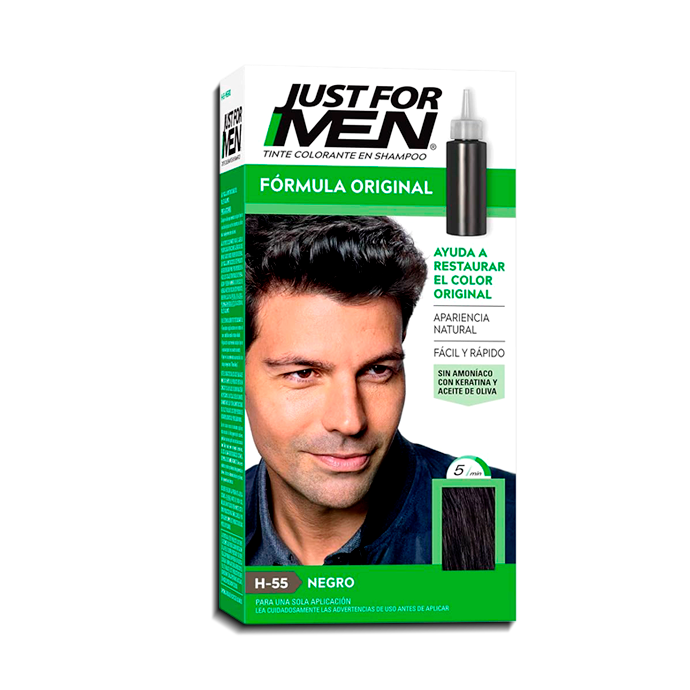 TINTE JUST F-MEN H-55 NEGRO KIT