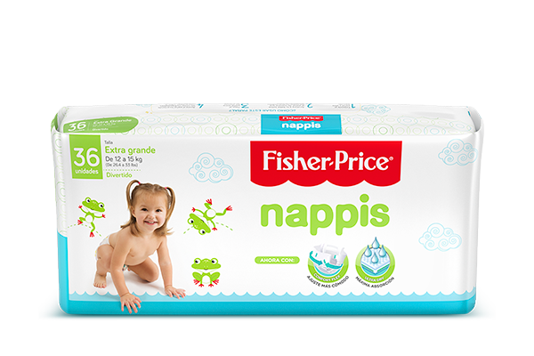 PAÑAL NAPPIS FISHER-P XGx36