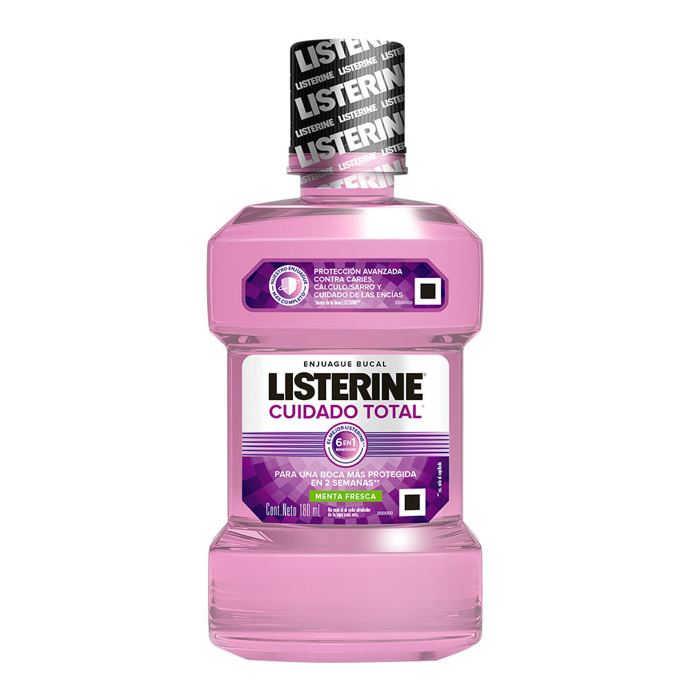ENJUAGUE BUCAL LISTERINE CUIDADO TOTAL 180ML