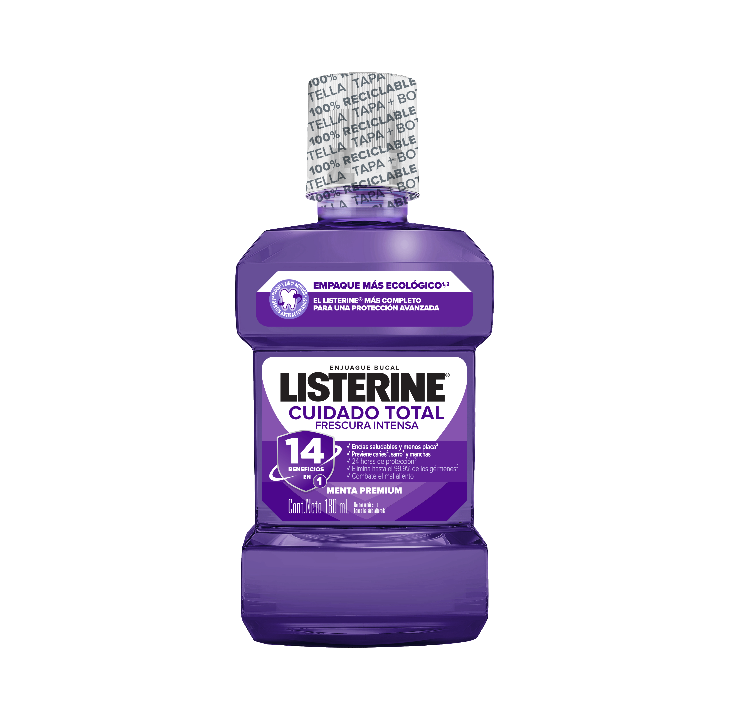 ENJUAGUE BUCAL LISTERINE CUIDADO TOTAL 180ML