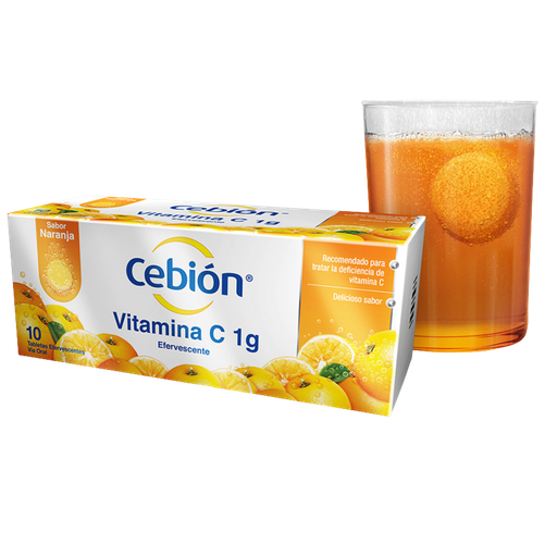 CEBION NARANJA COMPRIMIDO EFERVESCENTE 1000MG