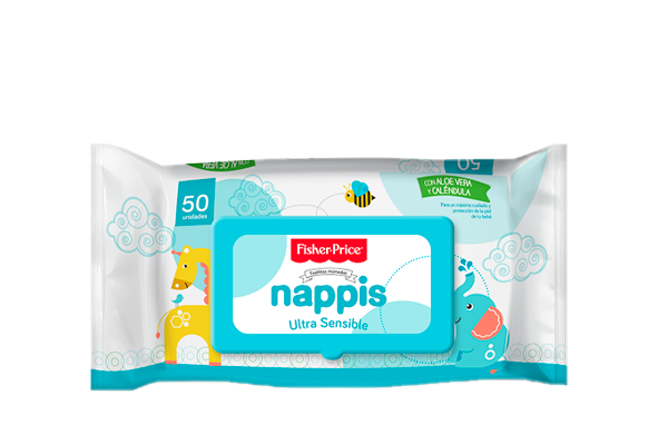 TOALLITAS HUM NAPPIS FISHER-P U-SEN FLOWPACKx50