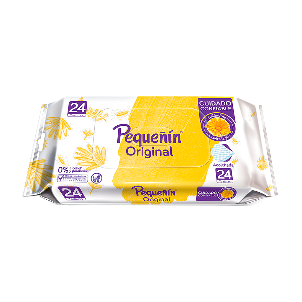 TOALLITAS HUM PEQUEÑIN ORIGINAL FLOWPACKx24