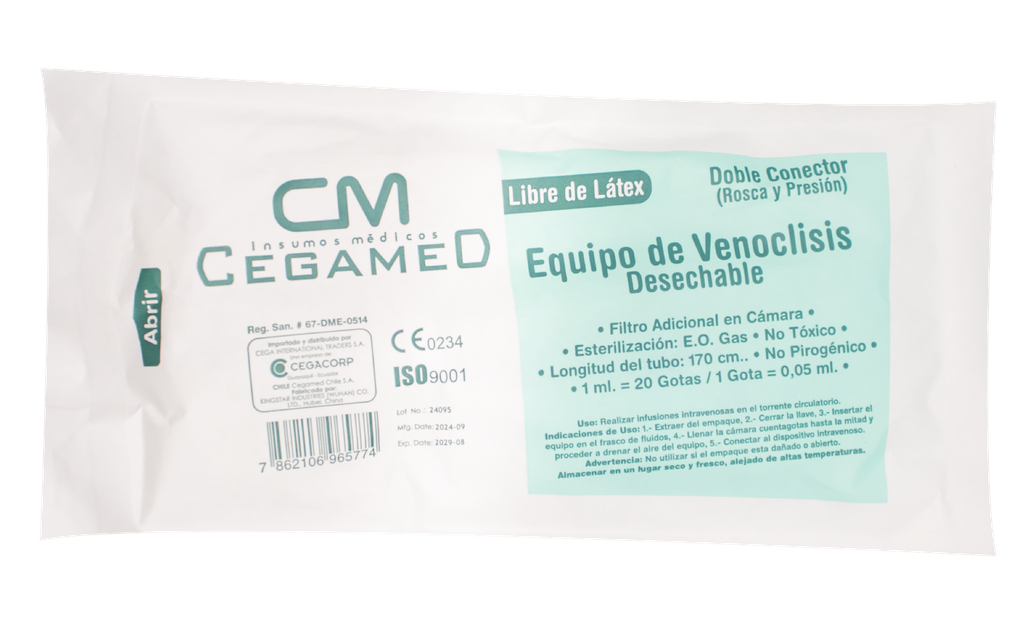 EQUIPO VENOCLISIS CEGAMED
