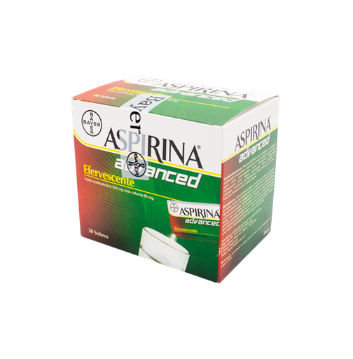 ASPIRINA ADVANCE POLVO SOLUCION ORAL 500/1400/1000/65MG